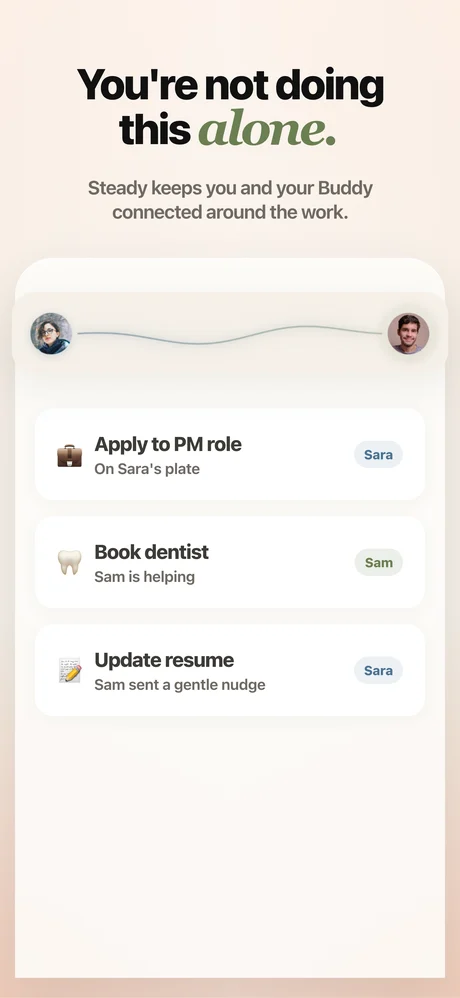 App Store screen: You’re not doing this alone