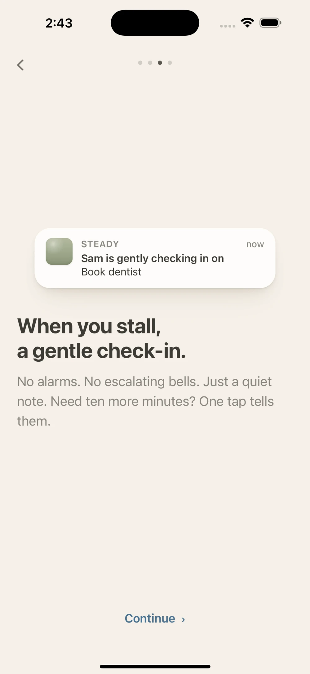 Draft: When you stall, a gentle check-in.