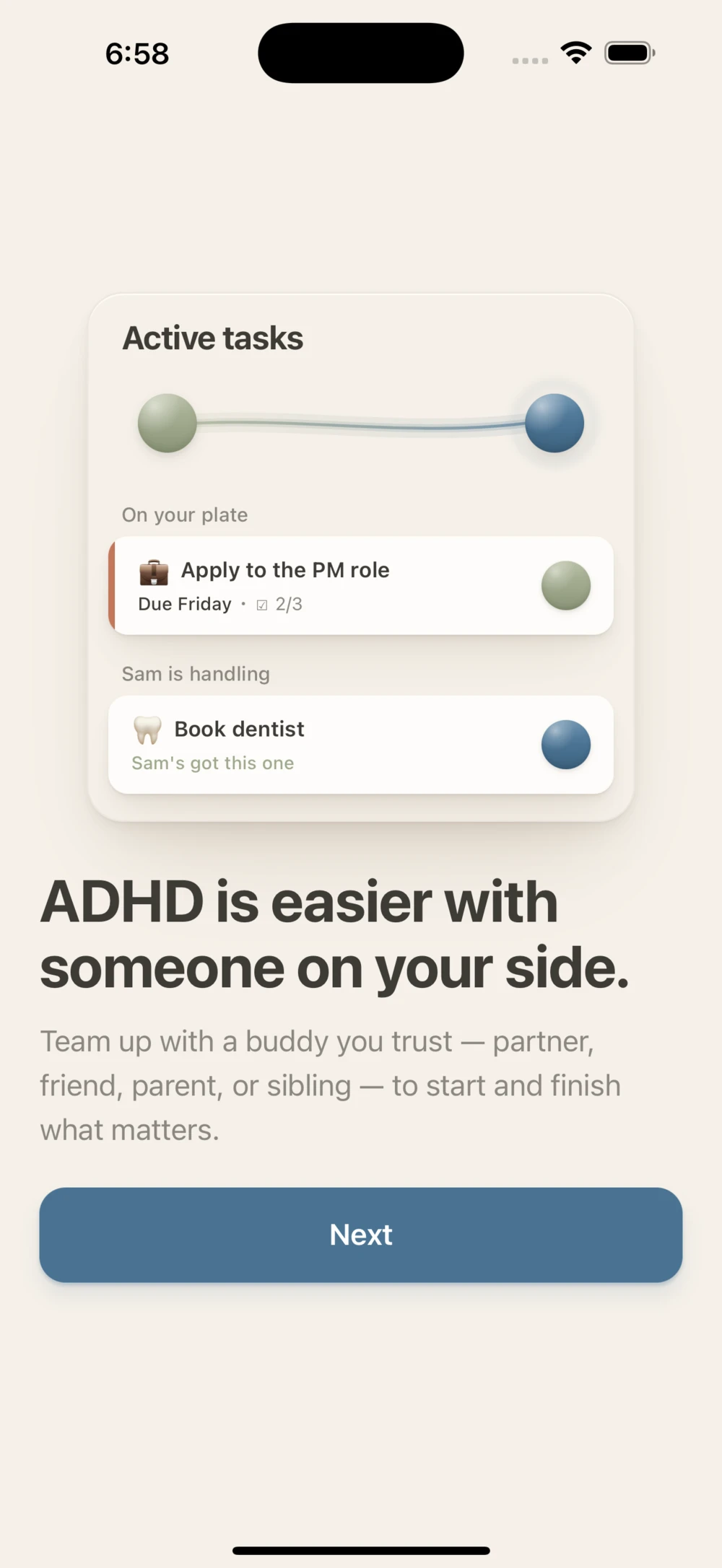 Draft: ADHD is easier with someone on your side.